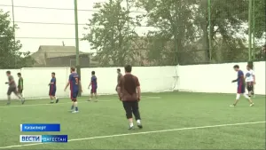 В Дагестане сотрудники УИС сыграли в футбол с осуждёнными